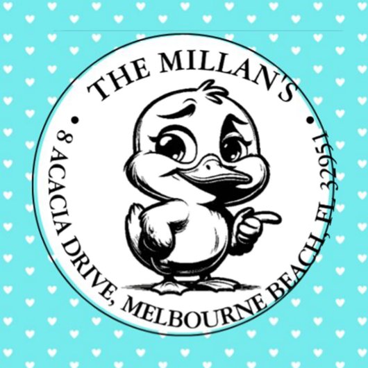 チーキーハッピーダックテーマ セルフインキングスタンプ