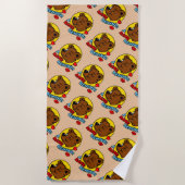 チーキービーチベア – 後ろの裸 ビーチタオル (正面)