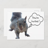 チーキーリス招待されましたはがき ポストカード (正面/裏面)