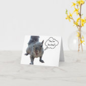 チーキーリス招待状カード カード (黄色い花)