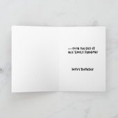 チーキー34番目の誕生日カード カード (内部)