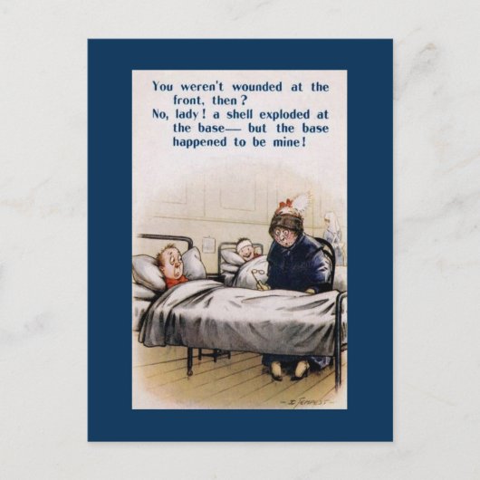 チーキー・イギリス第一次世界大戦ユーモア ポストカード (正面)