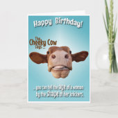  『チーキー・コウ、老後のユーモア』 カード (正面)