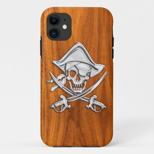 チークのベニヤの微笑の海賊 Case-Mate iPhoneケース (裏面)