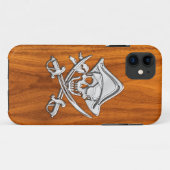 チークのベニヤの微笑の海賊 Case-Mate iPhoneケース (裏面(横))