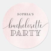 チークの花嫁お別れパーティーの景品 ラウンドシール (正面)