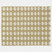 チークアーツアンドクラフトトンフライ フリースブランケット (正面(横))