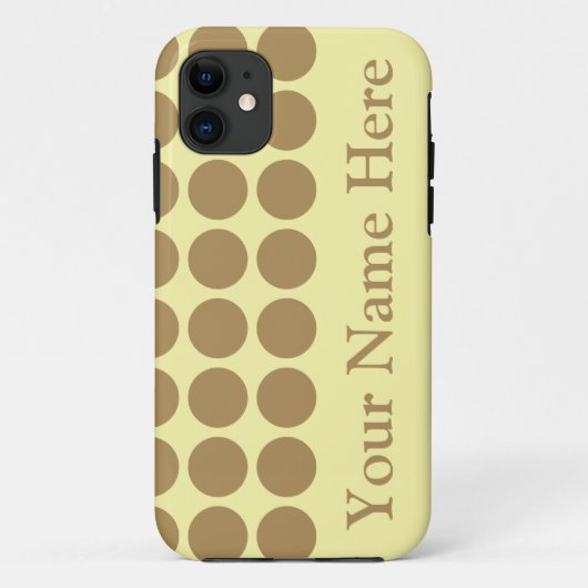 チーククリームニュートラルドット(名前) Case-Mate iPhoneケース (裏面)