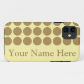 チーククリームニュートラルドット(名前) Case-Mate iPhoneケース (裏面(横))