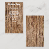 チーク木のビジネス 名刺 (正面/裏面)