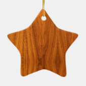 チーク木装飾のクロムスタイルの灯台 セラミックオーナメント (裏面)