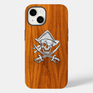 チーク材のクローム海賊石骨 Case-Mate iPhone 14ケース