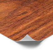 チーク材テクスチャー自然の背景詳細 ポスター (角)