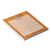 チーク材プリントのヨット航海の国旗の記号 ノートパッド (アングル)