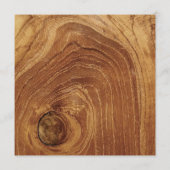 チーク素朴ウッド木製写真モダンのメ結婚ニュー メニュー (裏面)