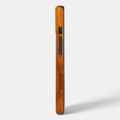 チーク航海のウッドプリント上のクロムホイール Case-Mate iPhoneケース (裏面 / 左)