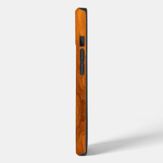 チーク航海のウッドプリント上のクロムホイール Case-Mate iPhoneケース (裏面 / 左)