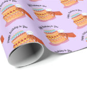 チーク誕生日ベアディ（ひげドラゴン） ラッピングペーパー (ロールコーナー)