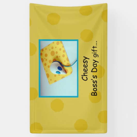 チーシーボスの日，休日，ユーモア 横断幕 (縦)