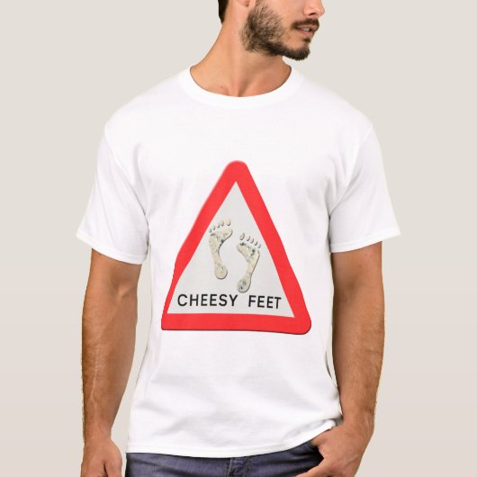チーシー足警告標識 Tシャツ (正面)
