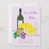 チースタイリッシュズ&ワインテーマパーティー招待状 招待状 (正面)