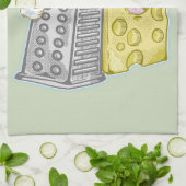 チーズおもしろいグラマー キッチンタオル (折り畳み)