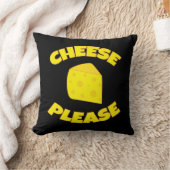チーズおもしろいスイスチーズのウェッジ クッション (ブランケット)