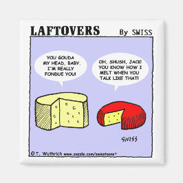 チーズおもしろいマンガのワインパーティーがラフトバーを好む マグネット