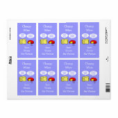 チーズおもしろいマンガパーソナライズされたワインラベル ラベル (フルシート)