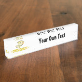 チーズおもしろい デスクネームプレート (側面)