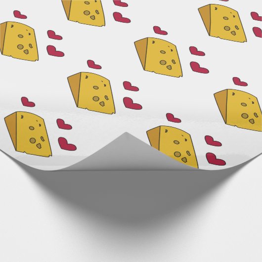 チーズおよびキスのロンドンっ子の韻を踏む俗語のギフト ラッピングペーパー (角)
