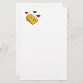 チーズおよびキスのロンドンっ子の韻を踏む俗語のギフト 便箋 (正面/裏面)