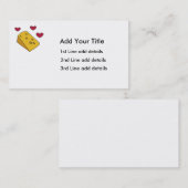 チーズおよびキスの名刺 名刺 (正面/裏面)