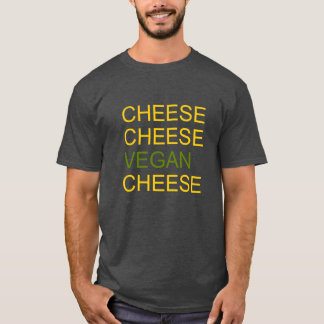 チーズおよびビーガンのTシャツ Tシャツ