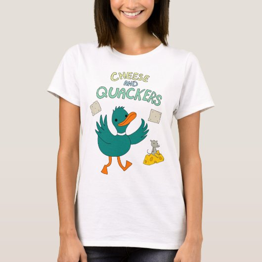 チーズおよびQuackers Tシャツ (正面)