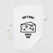 チーズがチーズパンジおもしろいョークを言った ゴルフタオル (インサイチュ)
