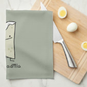 チーズが付いているQuesadillaのメキシコ人によって焼かれるトーティーヤ キッチンタオル (四つ折り)