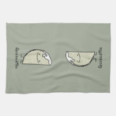 チーズが付いているQuesadillaのメキシコ人によって焼かれるトーティーヤ キッチンタオル (横)