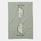 チーズが付いているQuesadillaのメキシコ人によって焼かれるトーティーヤ キッチンタオル (縦)
