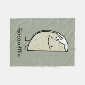 チーズが付いているQuesadillaのメキシコ人によって焼かれるトーティーヤ フリースブランケット (正面(横))