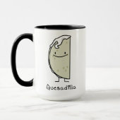 チーズが付いているQuesadillaのメキシコ人によって焼かれるトーティーヤ マグカップ (左)
