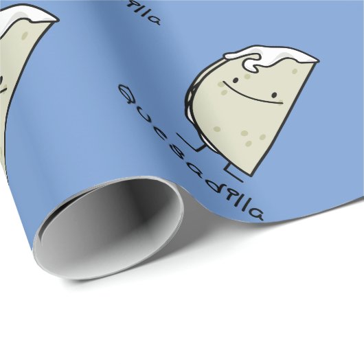 チーズが付いているQuesadillaのメキシコ人によって焼かれるトーティーヤ ラッピングペーパー (ロールコーナー)