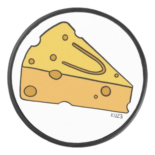 チーズが大好きなかわいい子 アイスホッケーパック (正面)
