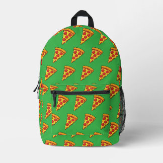 チーズたっぷりペパロニピザスライス プリントバックパック