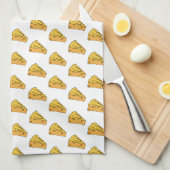 チーズでスマイル かわいいチーズ キッチンタオル (四つ折り)