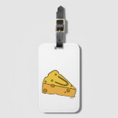 チーズでスマイル かわいいチーズ ラゲッジタグ (正面縦)