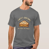 チーズで作られた甘い夢 グリルサンドイッチ Tシャツ (正面)