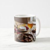 チーズとアエルの豊かな収穫の朝食 コーヒーマグ コーヒーマグカップ (正面右)
