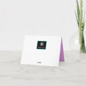 チーズとカラフルフローラサンキューカード サンキューカード (裏面)