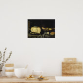 チーズとドライデザート ポスター (キッチン)